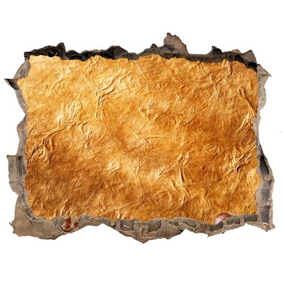 3D Wandtattoos Loch in der Wand Goldenes Loch in der Wand