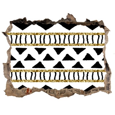 3D Wandsticker Loch Stilisiertes Loch in der Wand