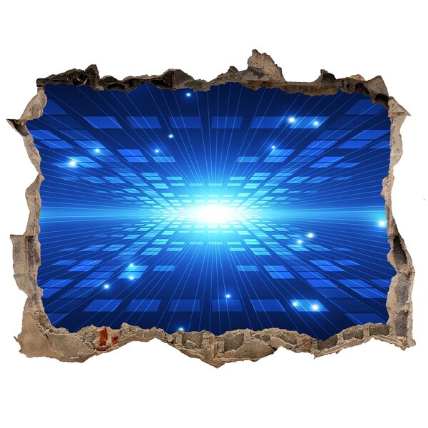 Wandtattoos Loch Digitaler Raum hinter der Wand