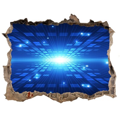 Wandtattoos Loch Digitaler Raum hinter der Wand