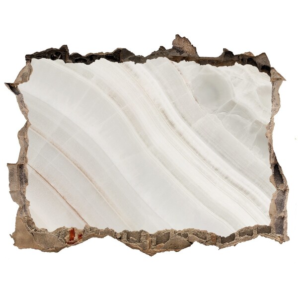 Wandfolien Loch in der Wand Steinriss mit Alabaster