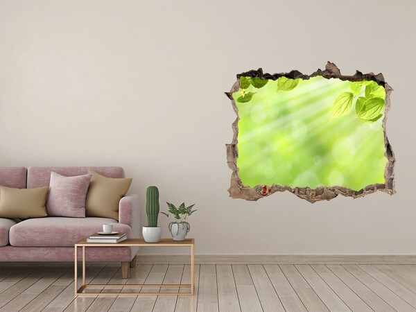 3D Wandsticker Loch Grünes Paradies hinter der Mauer