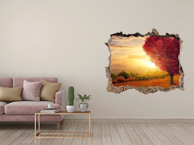 3D Wandtattoos Loch in der Wand Herbst in den Bergen
