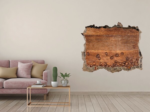 3D Wandsticker Loch Ruinierte Kaffeewand