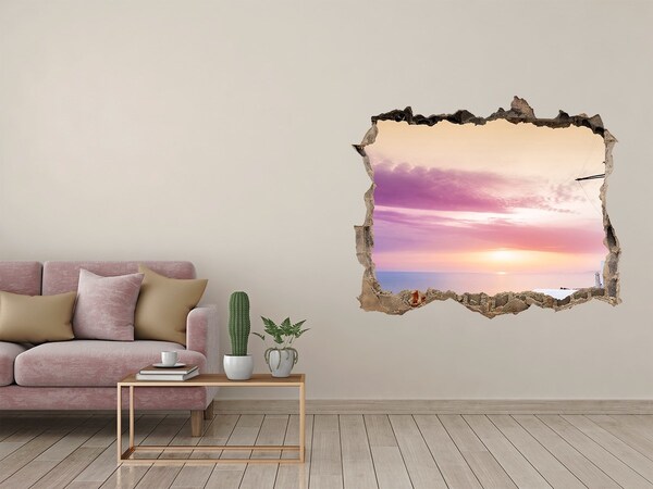 Wandtattoos Mauerdurchbruch Blick auf die griechische Insel