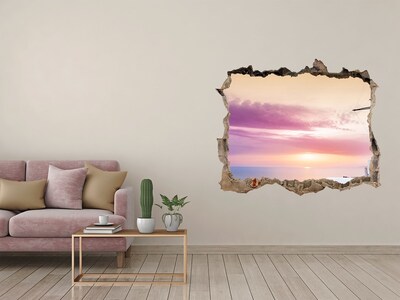 Wandtattoos Mauerdurchbruch Blick auf die griechische Insel