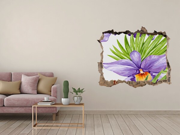 3D Wandtattoos Loch in der Wand Blumenloch in der Wand