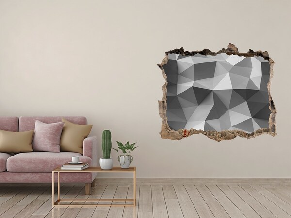 3D Wandsticker Loch Geometrisches Loch in der Wand