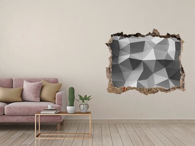 3D Wandsticker Loch Geometrisches Loch in der Wand
