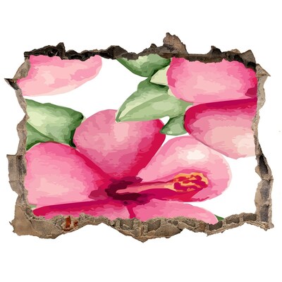 Wandtattoos Mauerdurchbruch Ein Blumenparadies hinter der Mauer