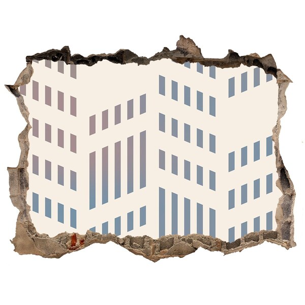 3D Wandtattoos Loch in der Wand Urbaner Charme hinter der Mauer