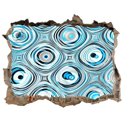 Wandfolien Loch in der Wand Wasserwirbel im Beton