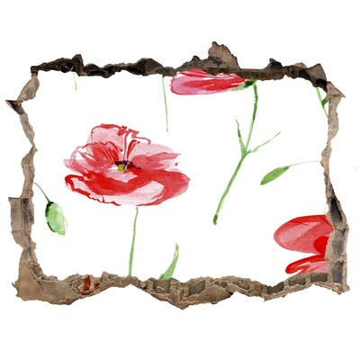 Wandfolien Loch in der Wand Blumenloch in der Wand