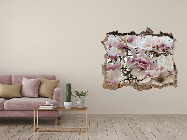 Wandtattoos Mauerdurchbruch Magnolien-Blumenparadies