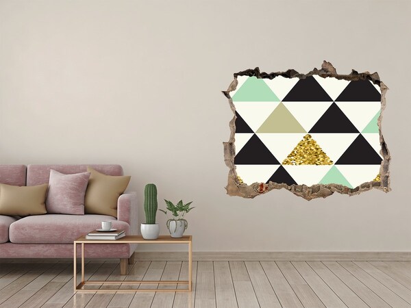 3D Wandsticker Loch Geometrische Muster an der Wand