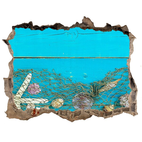 3D Wandtattoos Loch in der Wand Die Unterwasserwelt vor der Kulisse des Riffs