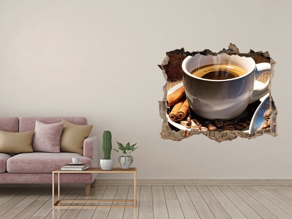 Wandtattoos Loch Kaffee mit Zimt