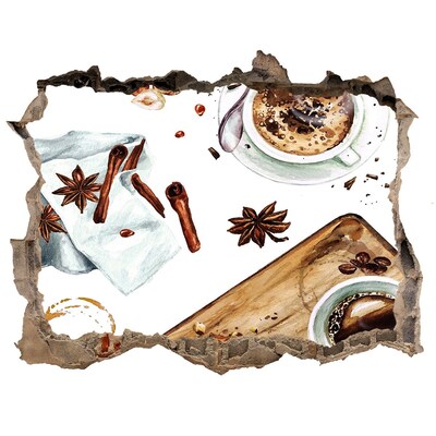 Wandtattoos Mauerdurchbruch Kaffeeecke mit Gewürzen