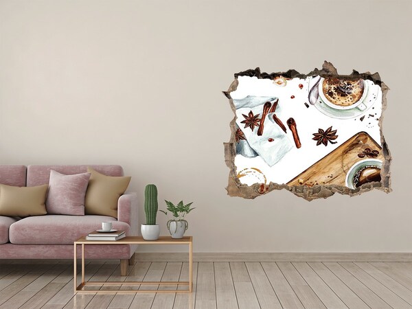 Wandtattoos Mauerdurchbruch Kaffeeecke mit Gewürzen
