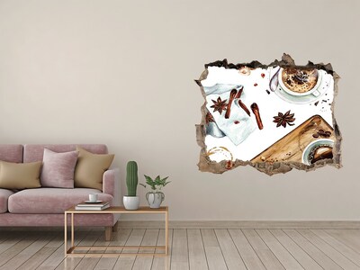 Wandtattoos Mauerdurchbruch Kaffeeecke mit Gewürzen