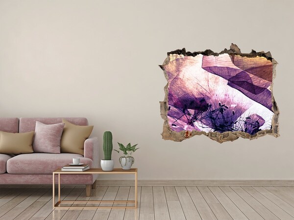 3D Wandtattoos Loch in der Wand Die Blumenwelt hinter den Mauern