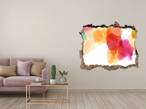 Wandfolien Loch in der Wand Buntes Loch in der Wand