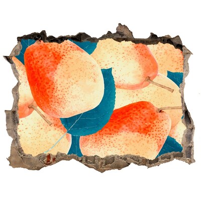 3D Wandsticker Loch Das Fruchtparadies hinter der Mauer