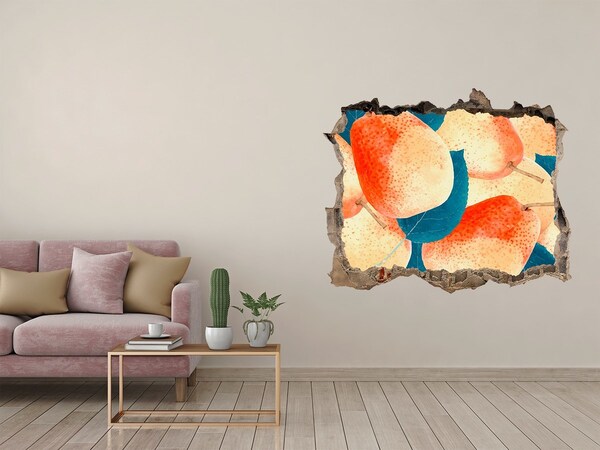 3D Wandsticker Loch Das Fruchtparadies hinter der Mauer