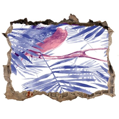 Wandtattoos Mauerdurchbruch Tropisches Paradies hinter der Mauer