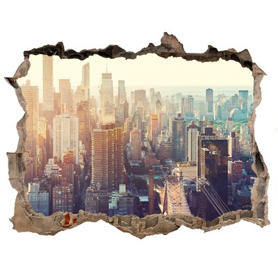 3D Wandsticker Loch Blick aus dem Loch in der Wand