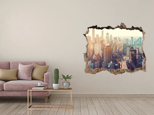 3D Wandsticker Loch Blick aus dem Loch in der Wand