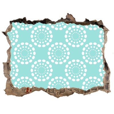 Wandtattoos Loch Blumenmuster vor dem Himmel