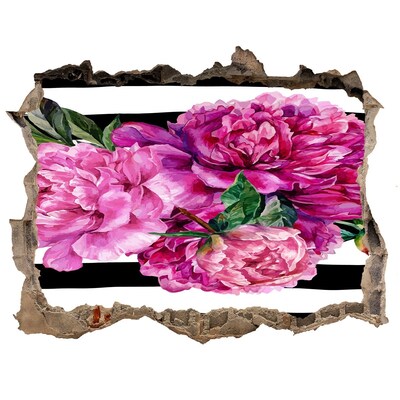 3D Wandtattoos Loch in der Wand Blumenwandbild „Loch in der Wand“