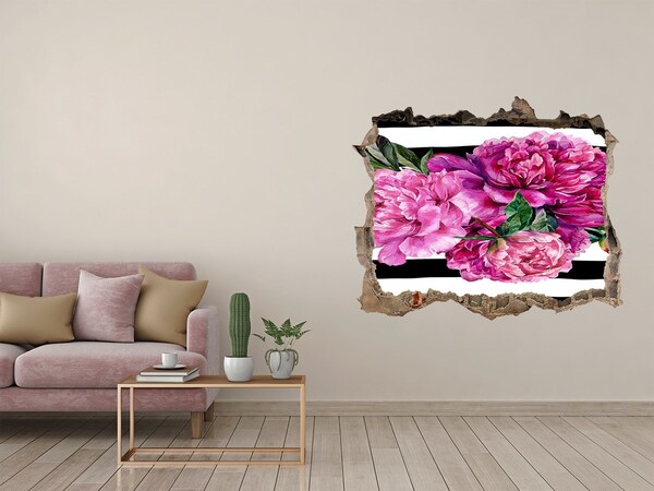 3D Wandtattoos Loch in der Wand Blumenwandbild „Loch in der Wand“