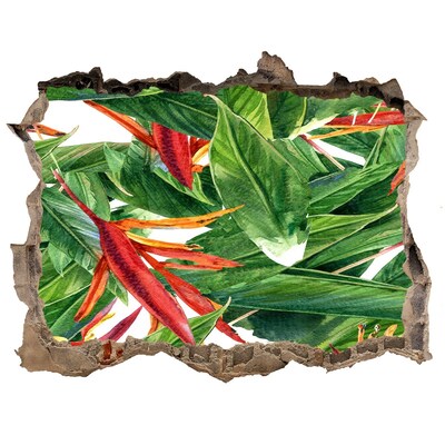 Wandtattoos Loch Tropisches Paradies hinter der Mauer