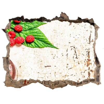 Wandtattoos Mauerdurchbruch Fruchtiger Charme in einer beschädigten Wand