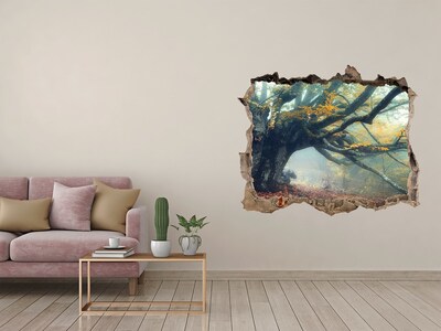 Wandtattoos Mauerdurchbruch Der verwunschene Wald in seinem herbstlichen Gewand