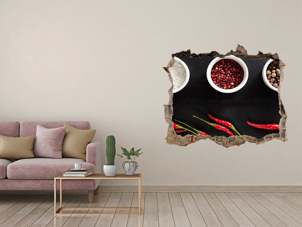 Wandfolien Loch in der Wand Eine Geschmacksexplosion