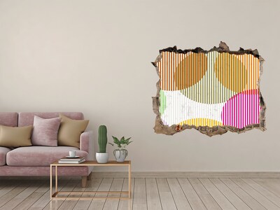 3D Wandsticker Loch Abstraktes Loch in der Wand