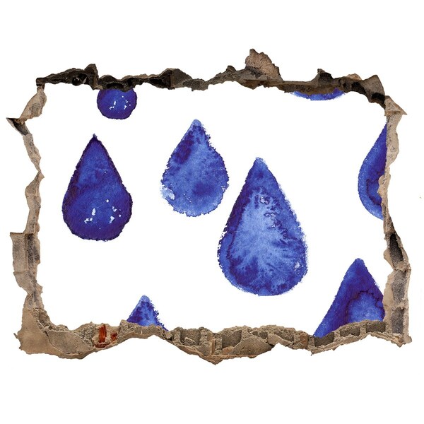 Wandtattoos Mauerdurchbruch Wassertropfen an der Wand