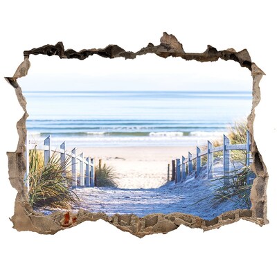 3D Wandtattoos Loch in der Wand geheimnisvoller Meeresstrand