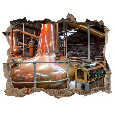 Wandtattoos Loch Innenansicht einer Whiskybrennerei