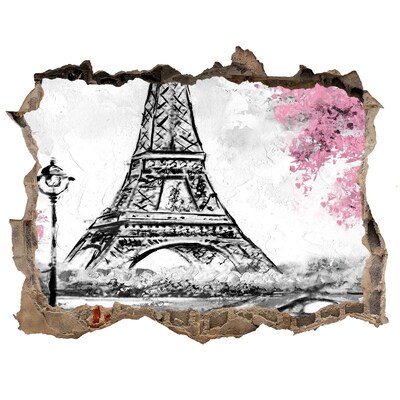 Wandtattoos Mauerdurchbruch Der Eiffelturm in Paris