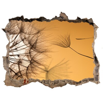 3D Wandtattoos Loch in der Wand Ein Loch in der Wand mit zarten Pflanzenmotiven