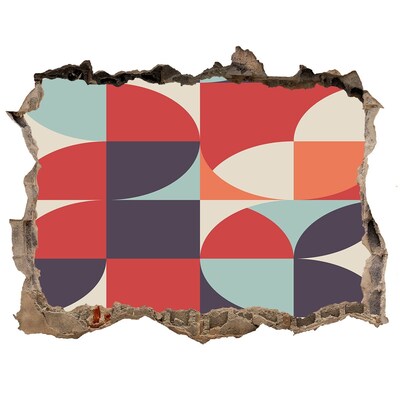 3D Wandtattoos Loch in der Wand Geometrie in Trümmern