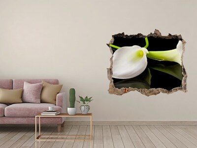 3D Wandtattoos Loch in der Wand Blume aus Beton