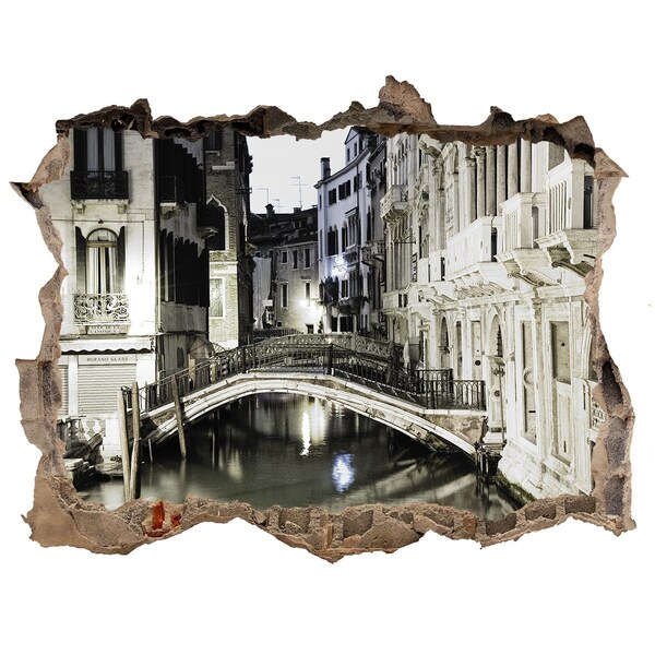3D Wandsticker Loch Venedig bei Nacht