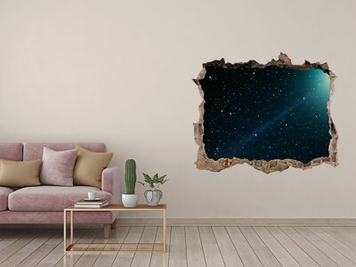3D Wandsticker Loch Weltraumloch in der Wand