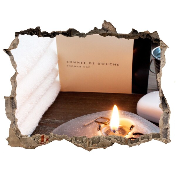 3D Wandsticker Loch Entspannen Sie sich im Spa