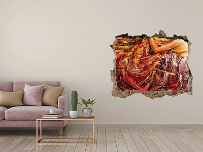 3D Wandsticker Loch Die versunkene Welt der Farben